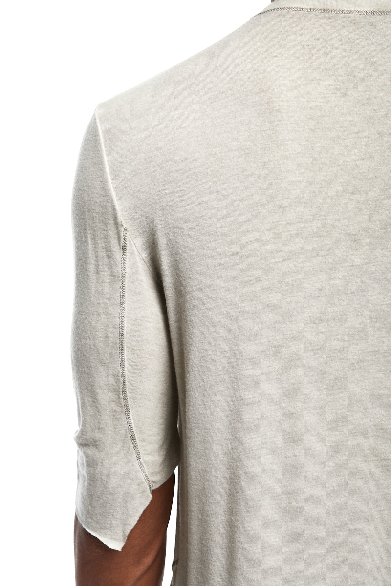 PERL RESIN MODAL CASHMERE LONGLINE TOP