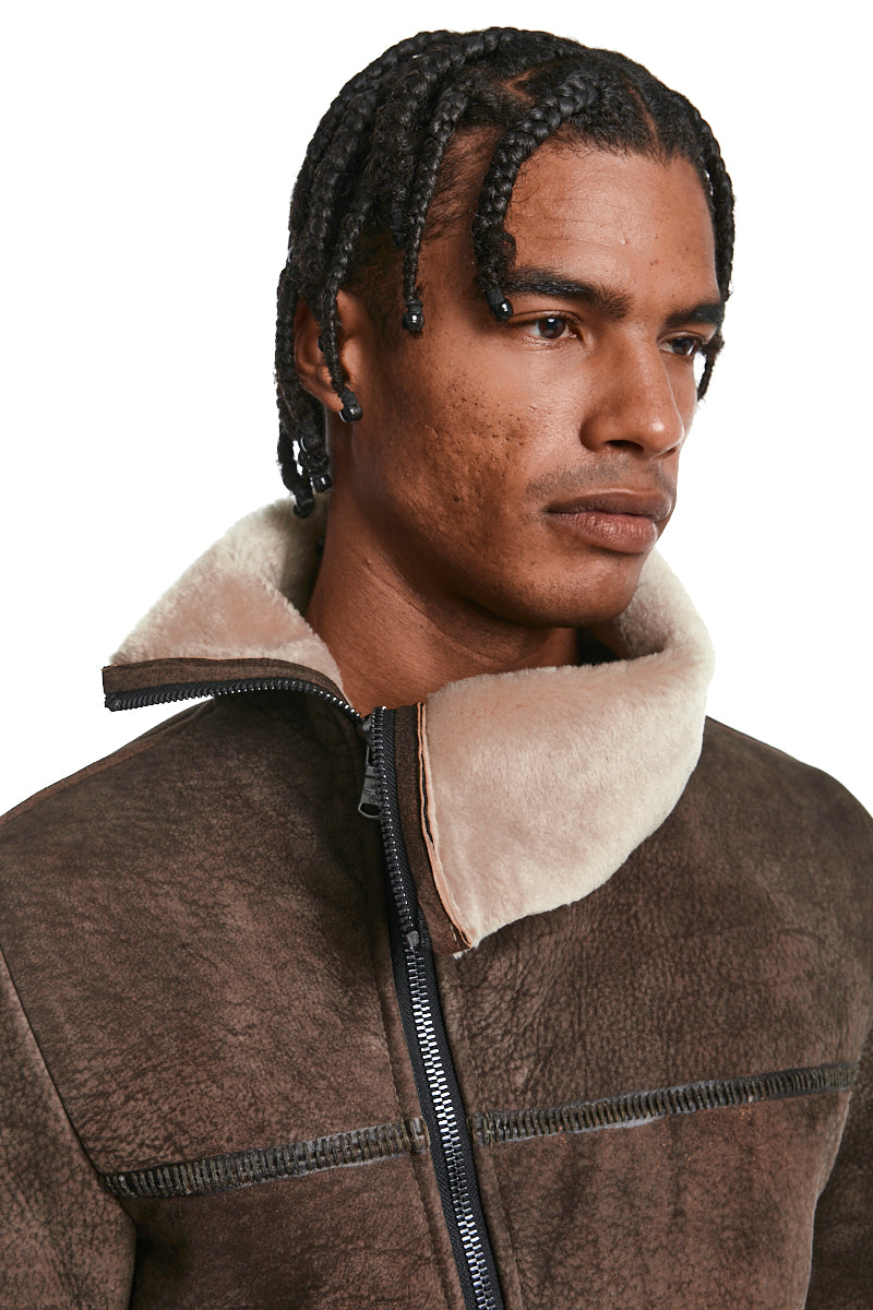 EARTH SHEARLING JACKET
