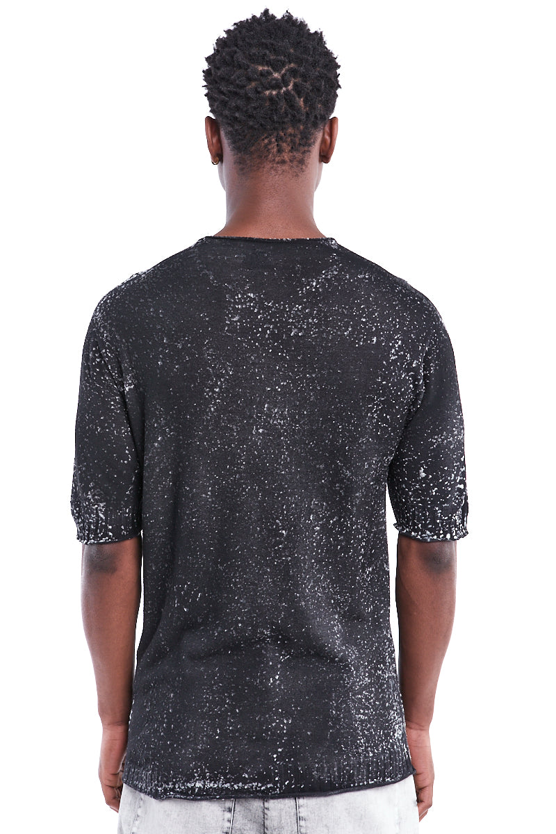 RUBBER SPLASH KNITTED TEE