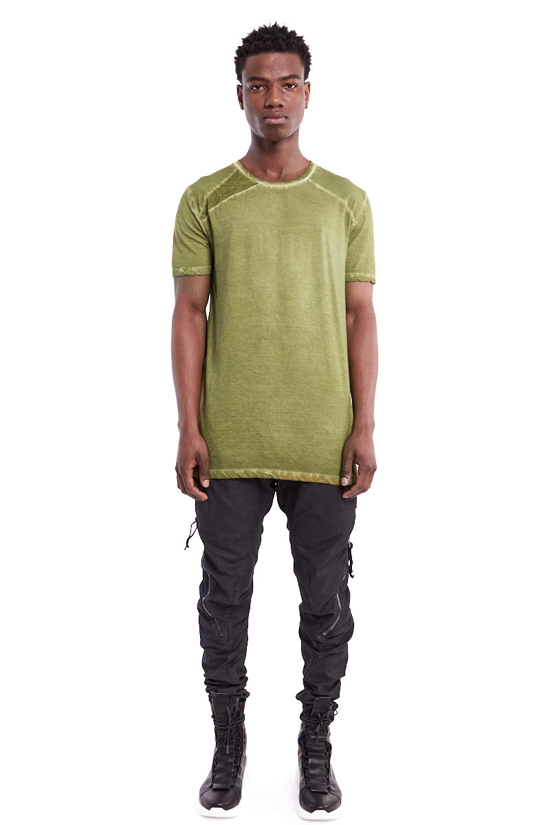 ACID GREEN RESIN LIGHT COTTON TEE