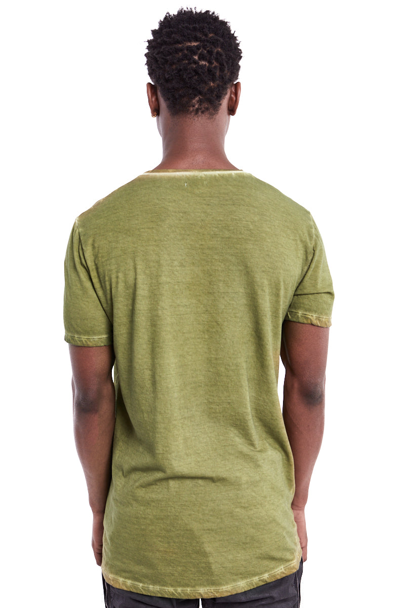 ACID GREEN RESIN LIGHT COTTON TEE