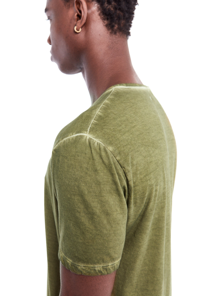 ACID GREEN RESIN LIGHT COTTON TEE