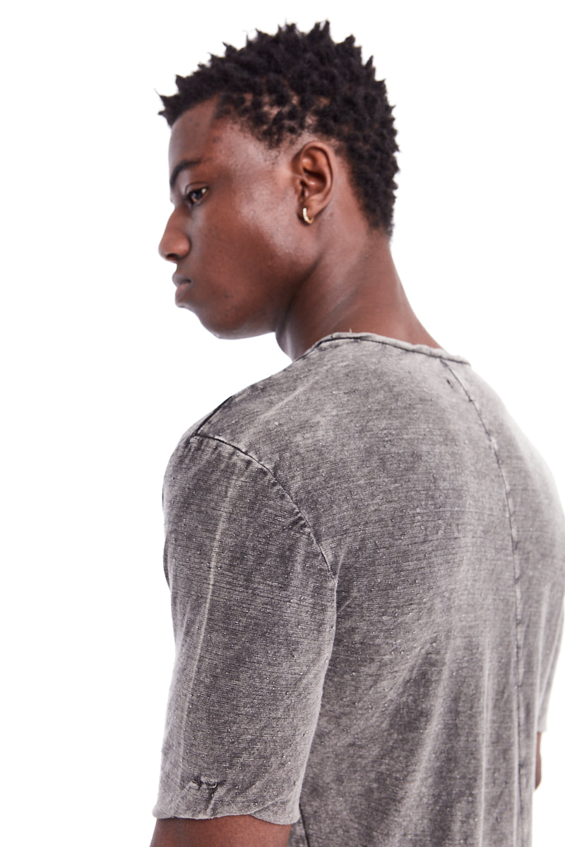 DARK WASH LIGHT COTTON TEE