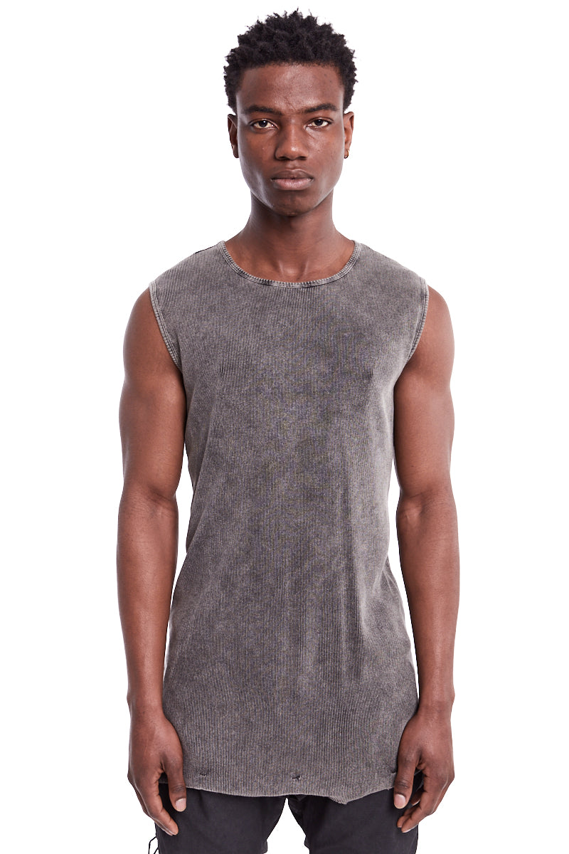 DARK WASH SLEEVELESS TOP