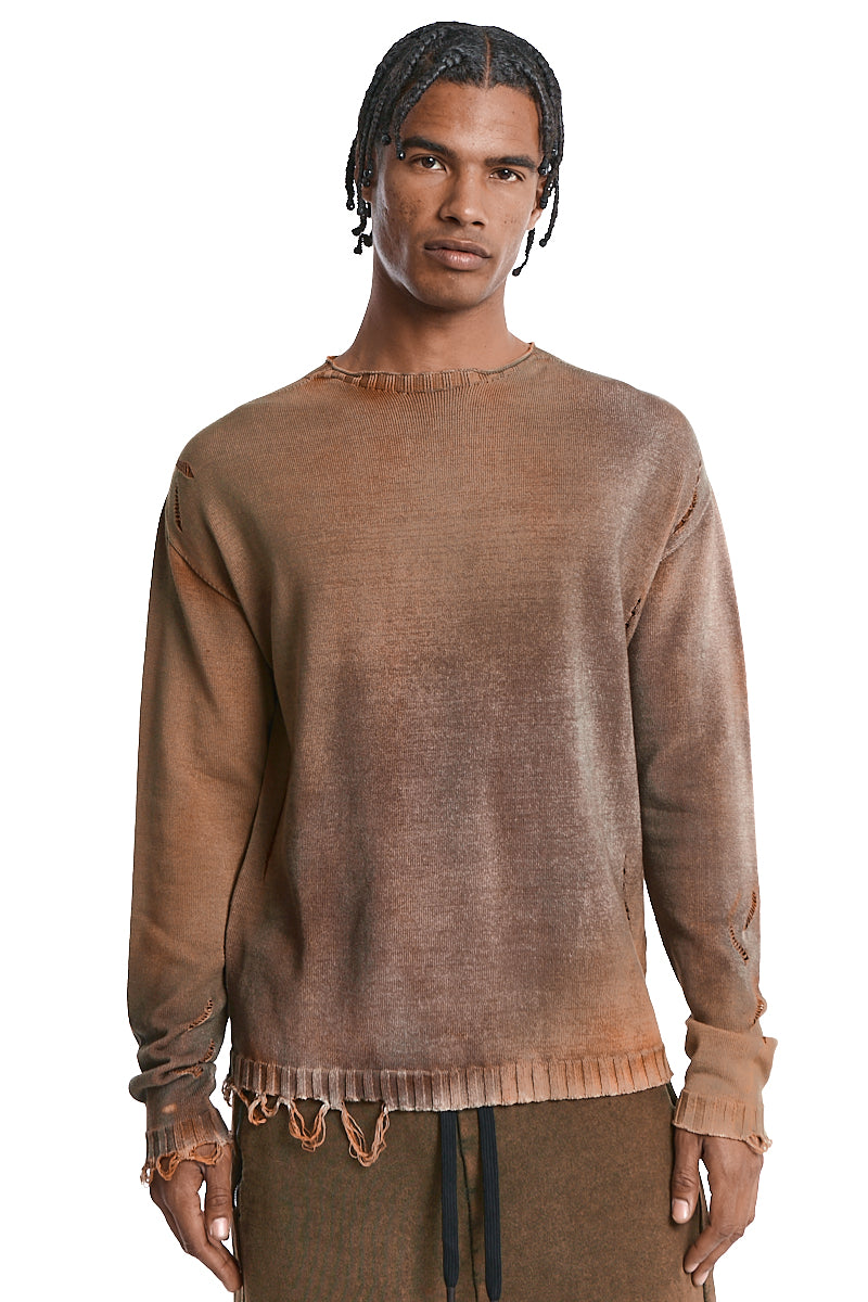 ORANGE MIST OVERSIZE KNITTED JERSEY