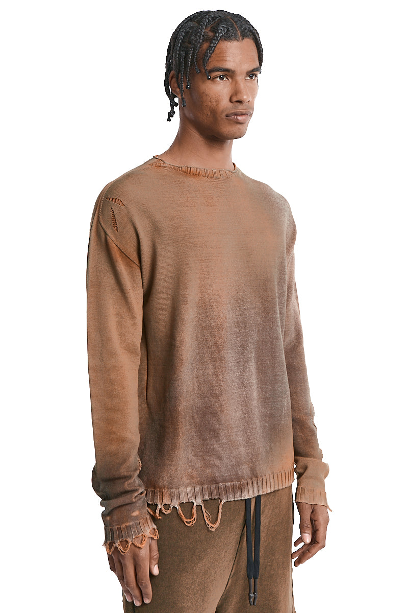 ORANGE MIST OVERSIZE KNITTED JERSEY