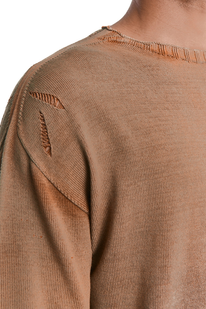 ORANGE MIST OVERSIZE KNITTED JERSEY