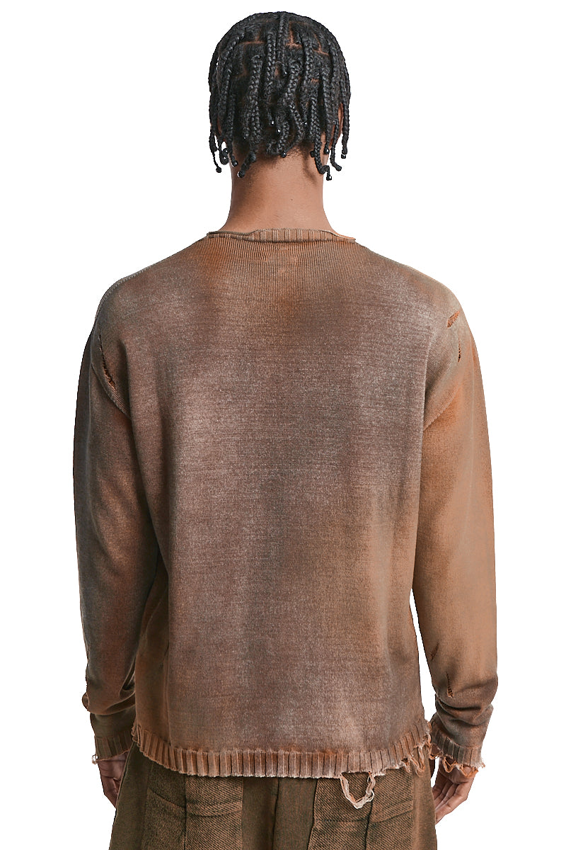 ORANGE MIST OVERSIZE KNITTED JERSEY