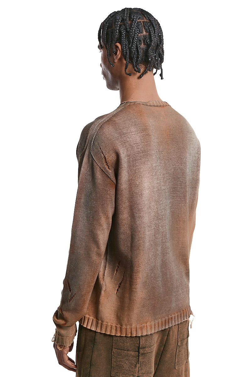 ORANGE MIST OVERSIZE KNITTED JERSEY