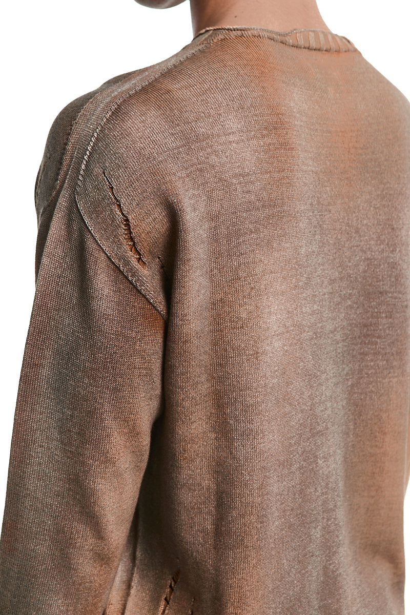 ORANGE MIST OVERSIZE KNITTED JERSEY