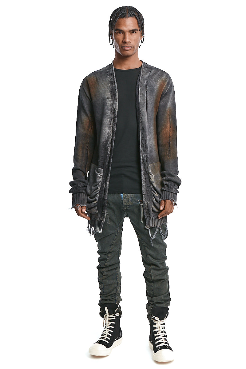 GRADIENT MIST KNITTED CARDIGAN