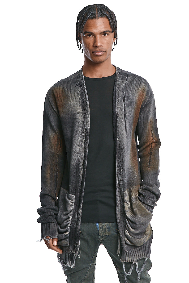 GRADIENT MIST KNITTED CARDIGAN