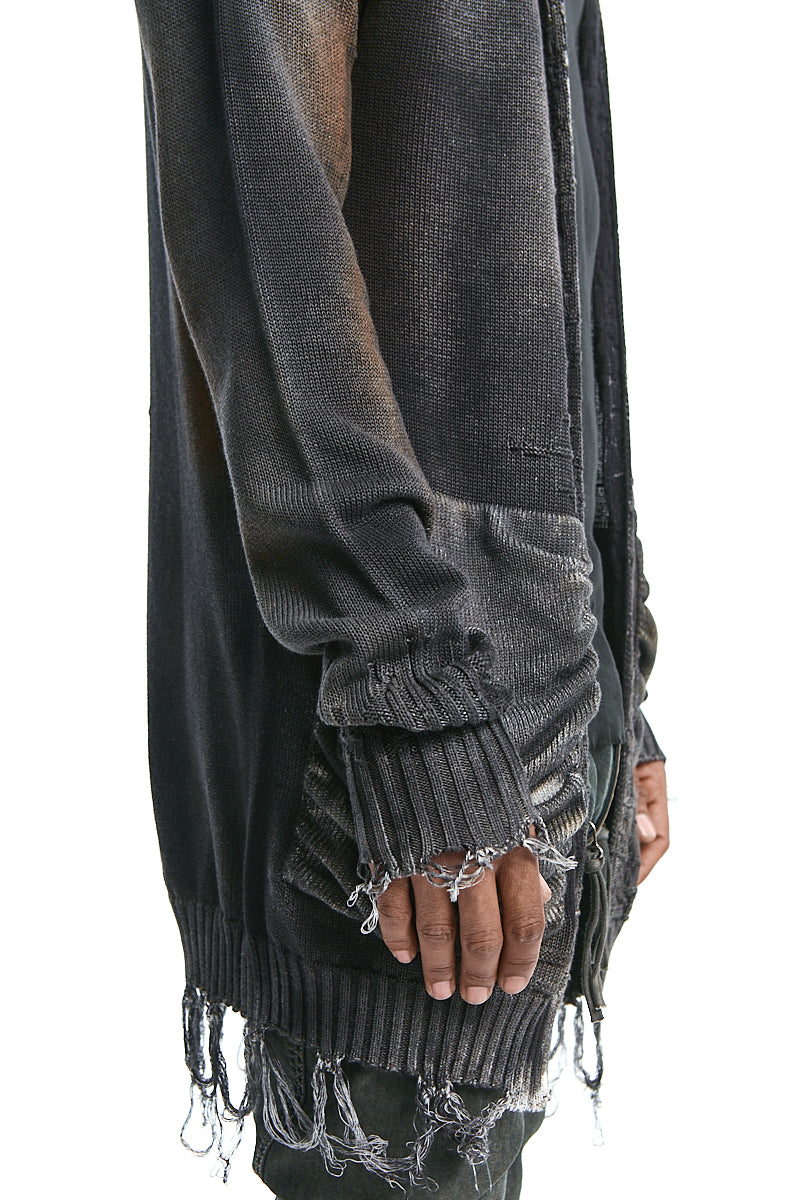 GRADIENT MIST KNITTED CARDIGAN