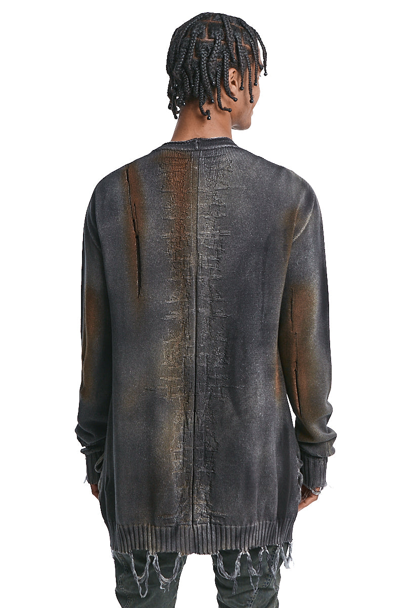 GRADIENT MIST KNITTED CARDIGAN