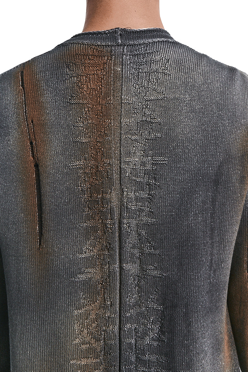 GRADIENT MIST KNITTED CARDIGAN