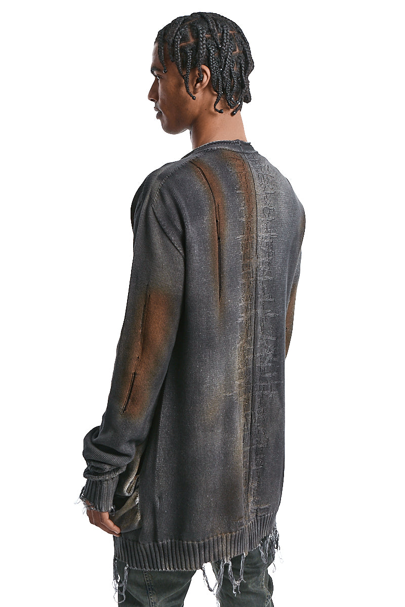 GRADIENT MIST KNITTED CARDIGAN