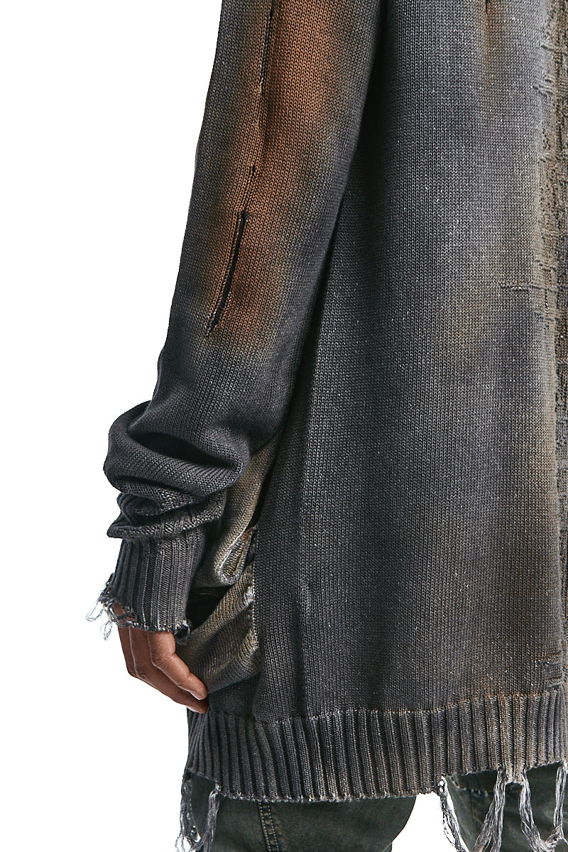 GRADIENT MIST KNITTED CARDIGAN