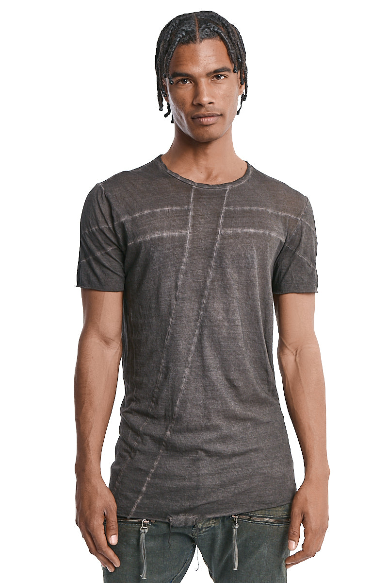 BROWN RESIN ULTRA LIGHT COTTON TEE