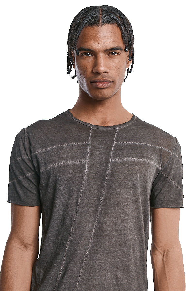 BROWN RESIN ULTRA LIGHT COTTON TEE