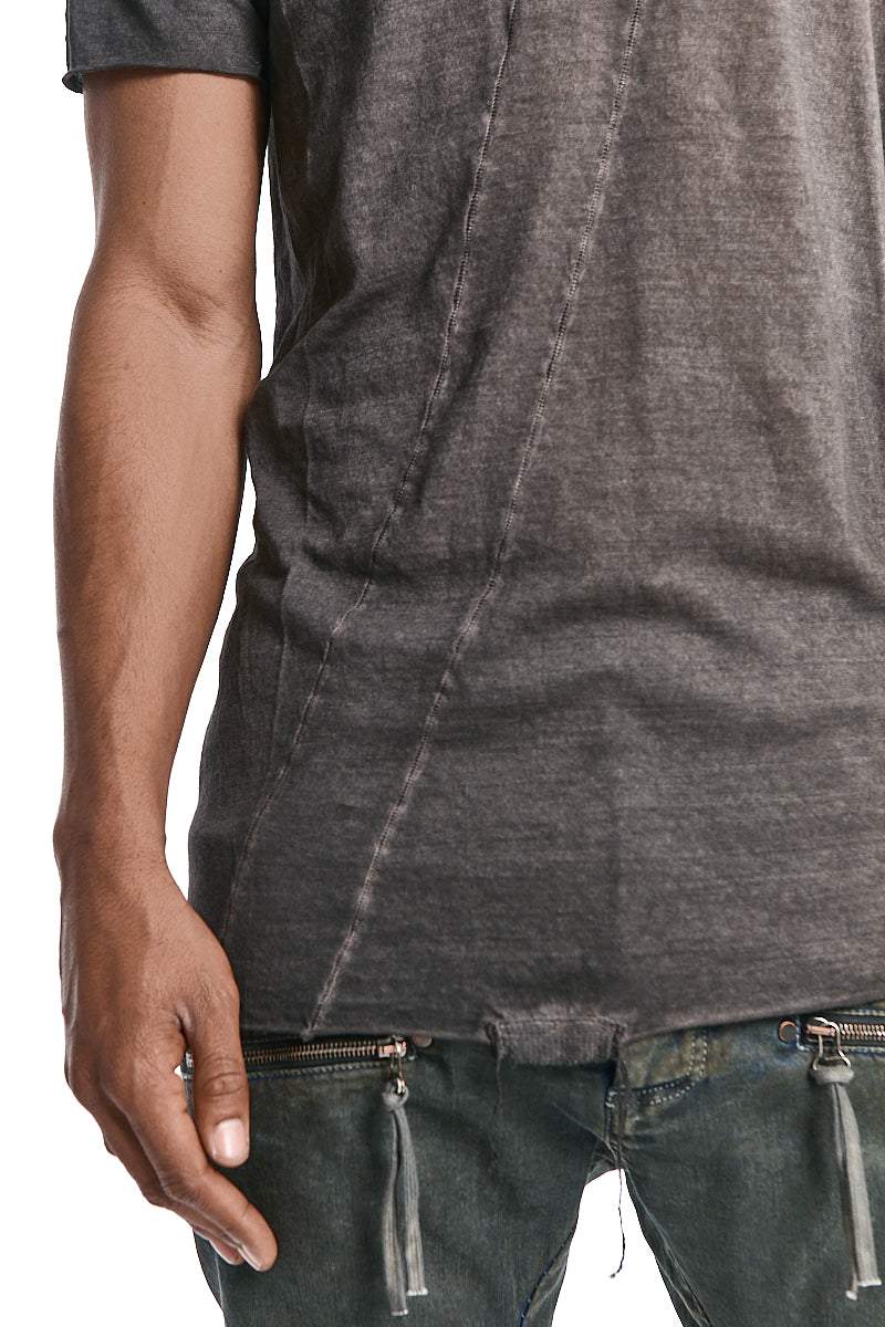 BROWN RESIN ULTRA LIGHT COTTON TEE