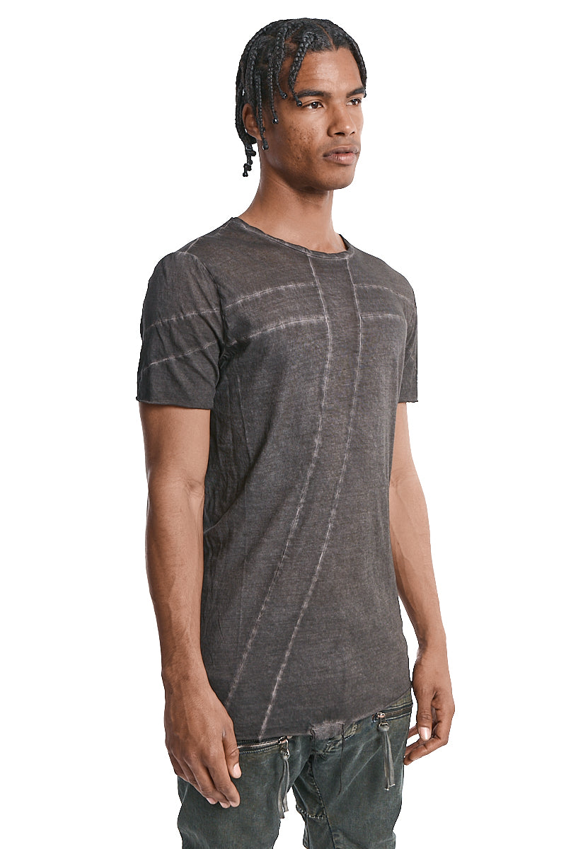 BROWN RESIN ULTRA LIGHT COTTON TEE