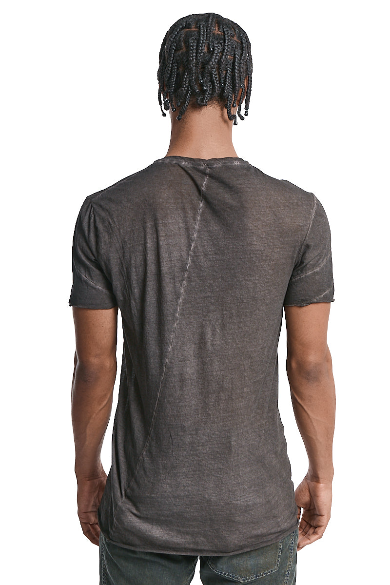 BROWN RESIN ULTRA LIGHT COTTON TEE
