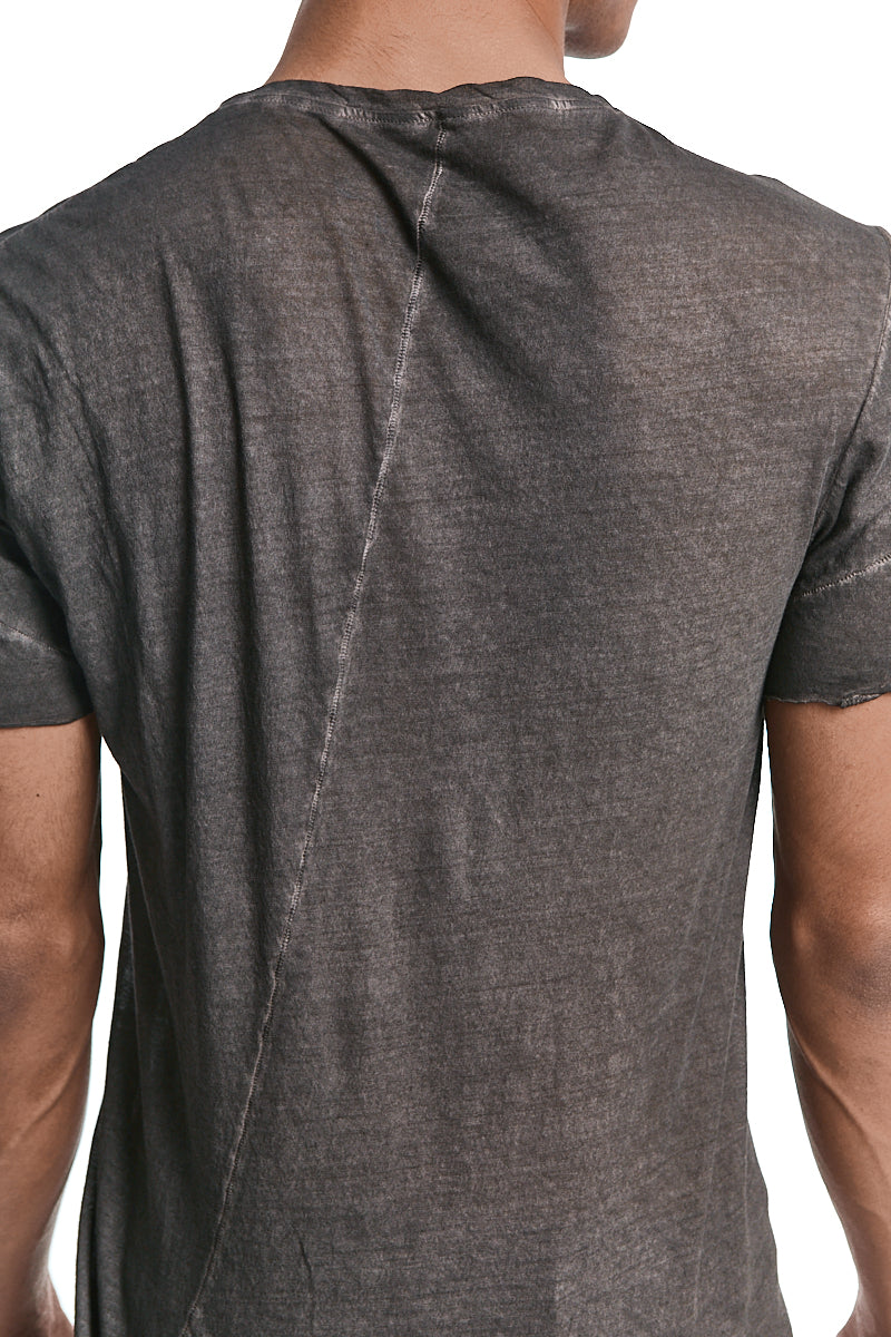 BROWN RESIN ULTRA LIGHT COTTON TEE