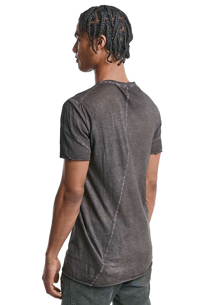 BROWN RESIN ULTRA LIGHT COTTON TEE