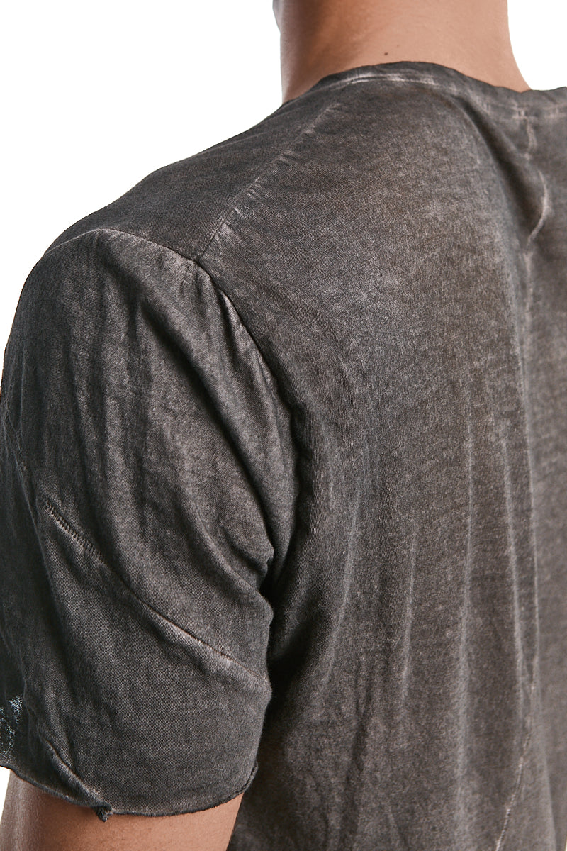 BROWN RESIN ULTRA LIGHT COTTON TEE