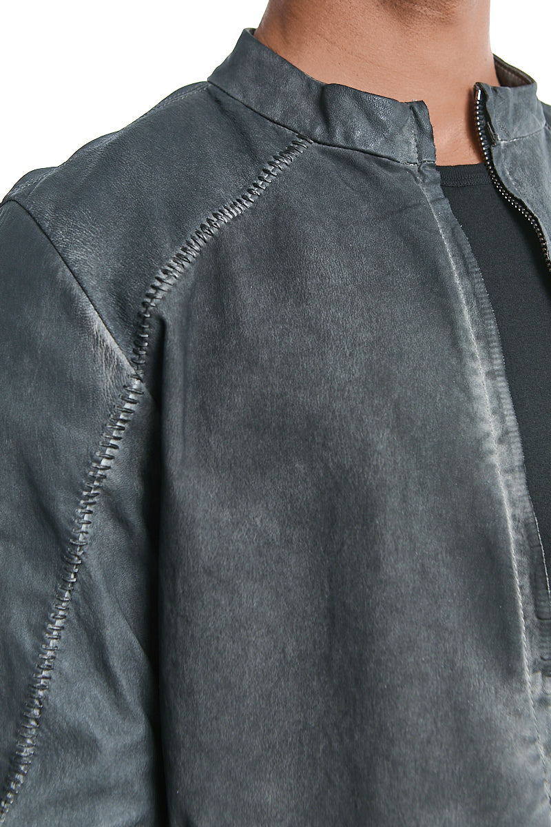 ANTRA RESIN NAPPA LEATHER JACKET