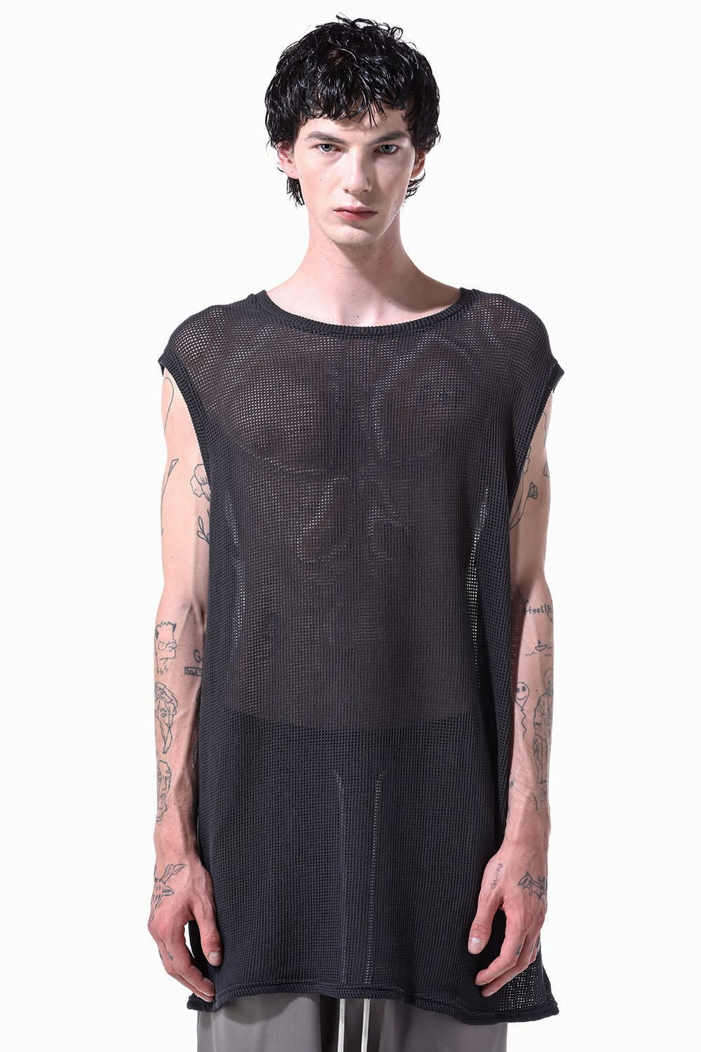 MESH KNIT TANK TOP