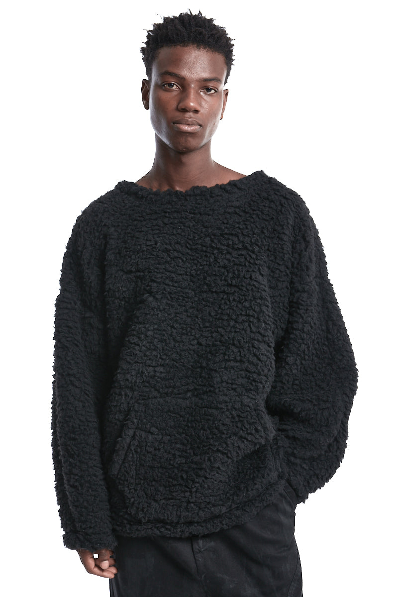 BLACK WOOL JUMPER