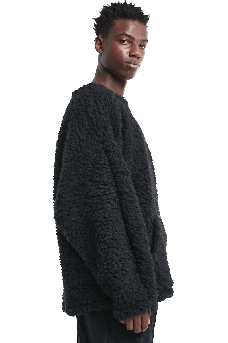 BLACK WOOL JUMPER
