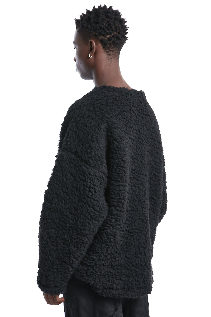 BLACK WOOL JUMPER