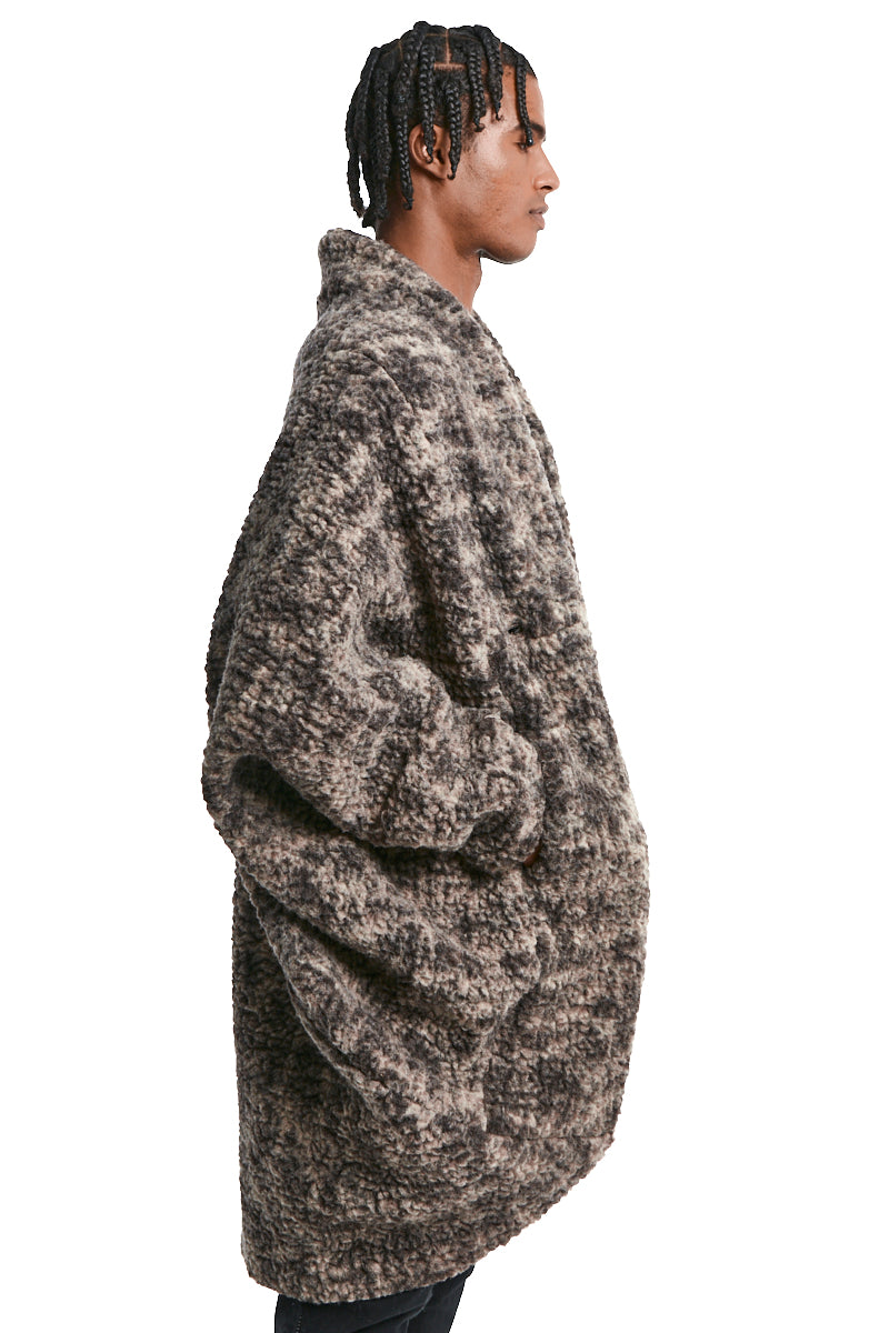 BEIGE UNISEX WOOL OVER JACKET
