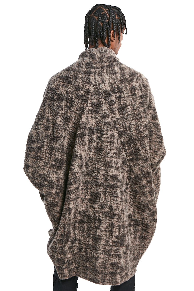 BEIGE UNISEX WOOL OVER JACKET