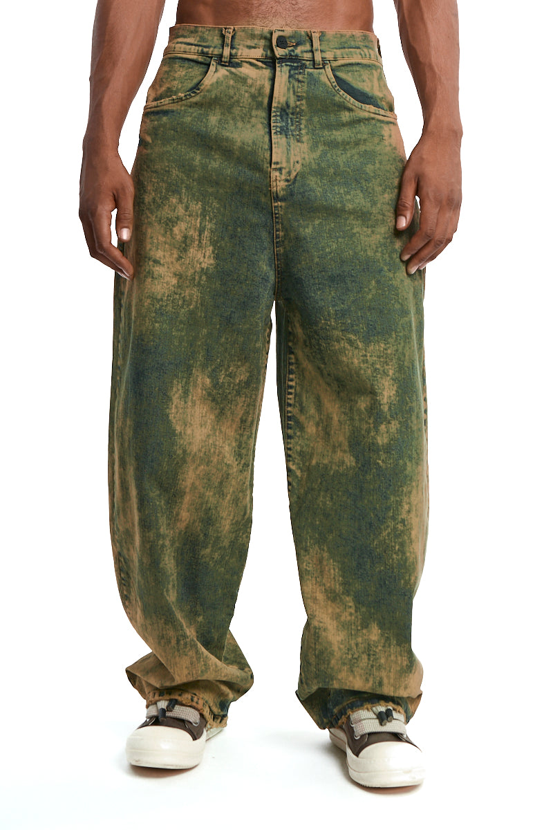 CALIFORNIA ACID BLUE WASH TROUSERS