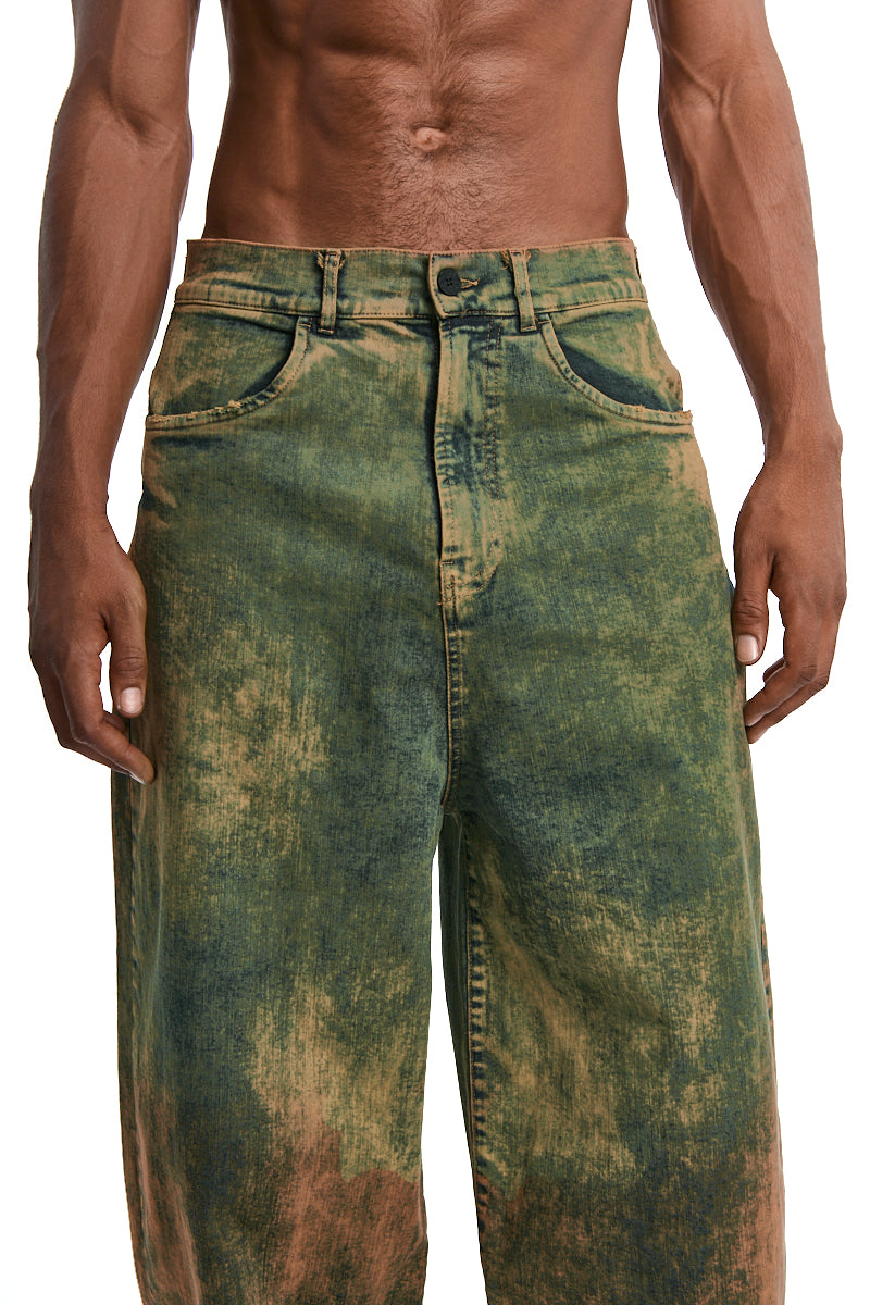CALIFORNIA ACID BLUE WASH TROUSERS