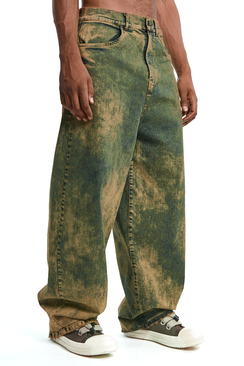 CALIFORNIA ACID BLUE WASH TROUSERS