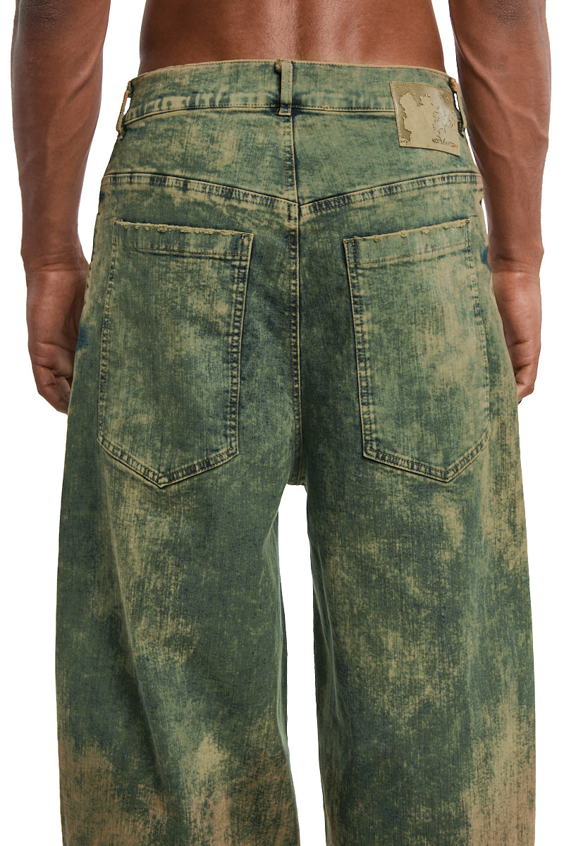 CALIFORNIA ACID BLUE WASH TROUSERS