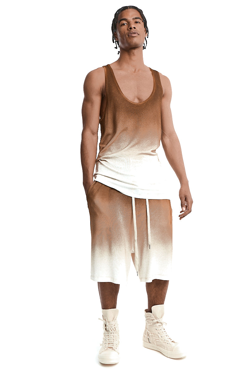DEGRADE FLEECE SHORTS