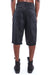 BLACK LINEN PLEATED SHORTS
