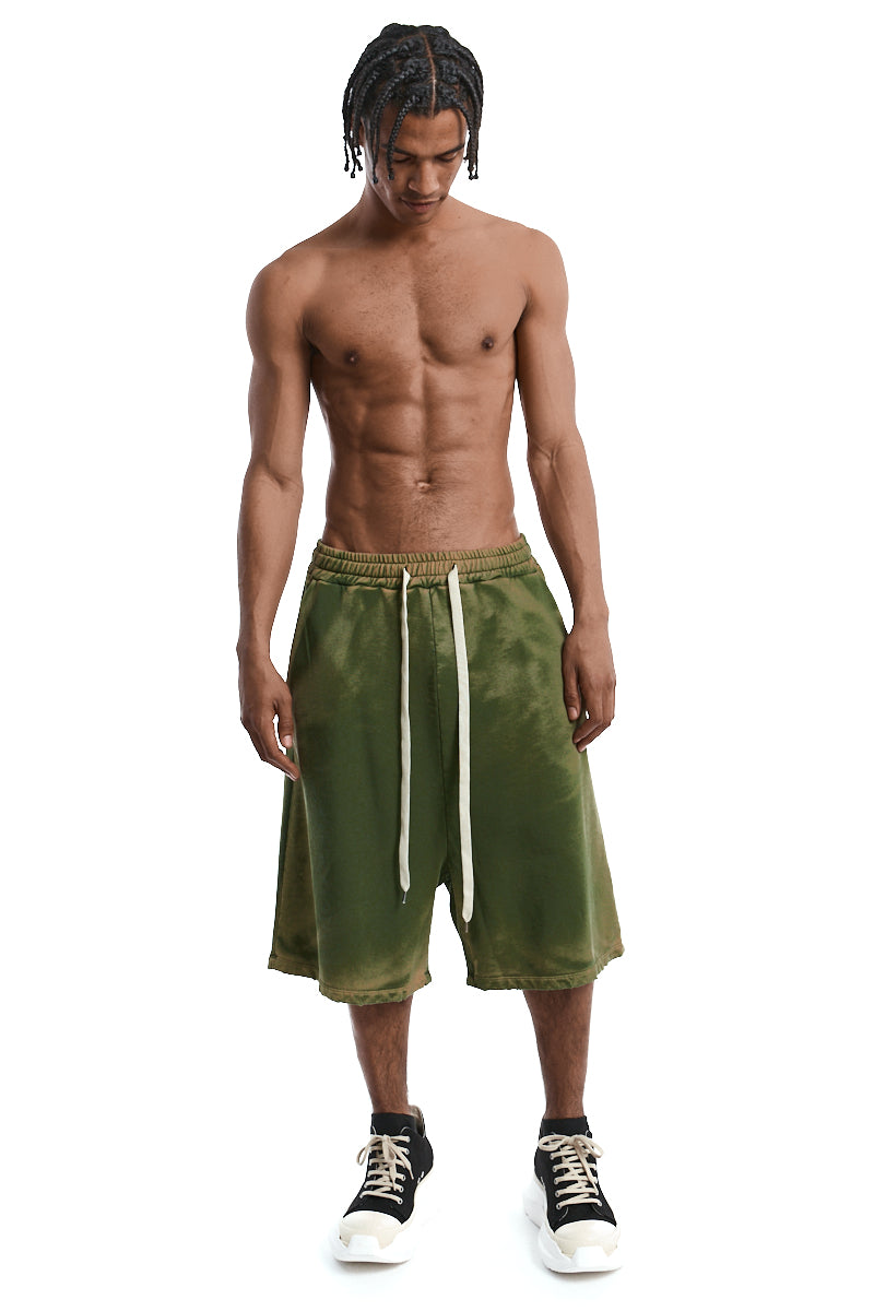 SOLARIZED GREEN SWEAT SHORTS