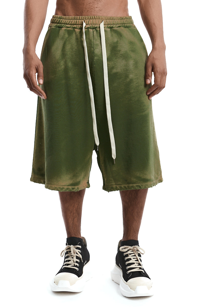 SOLARIZED GREEN SWEAT SHORTS