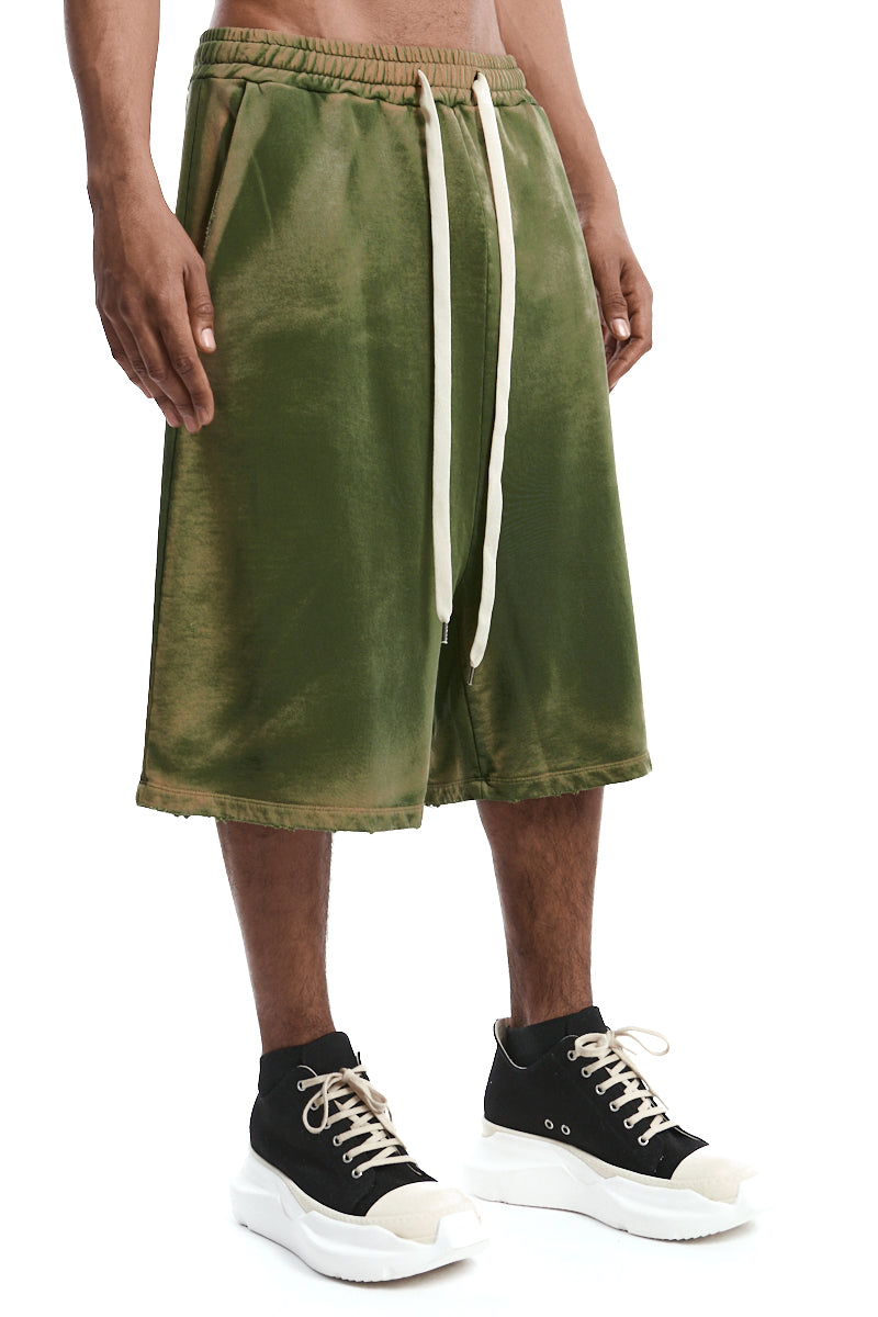 SOLARIZED GREEN SWEAT SHORTS