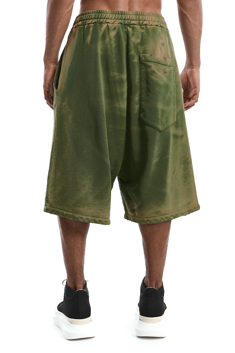 SOLARIZED GREEN SWEAT SHORTS