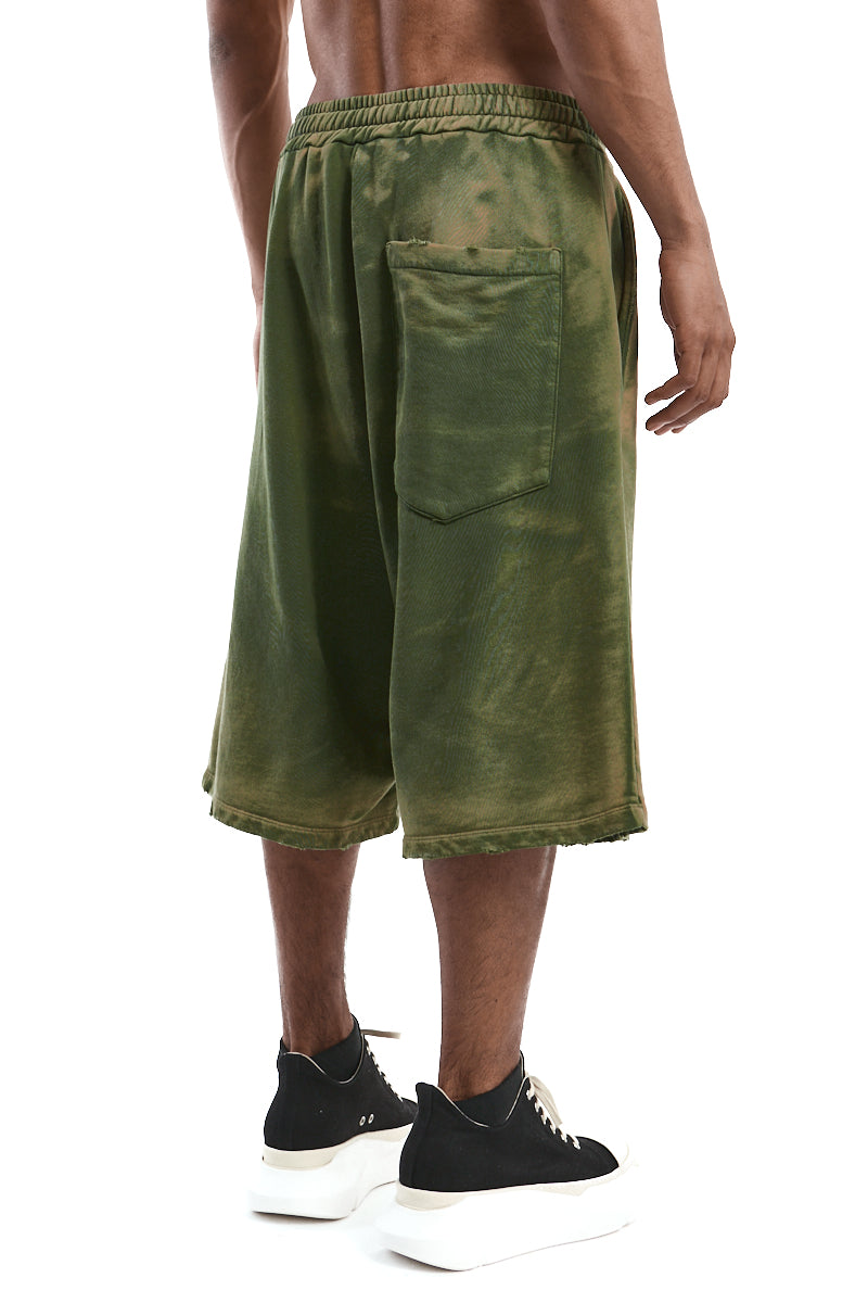 SOLARIZED GREEN SWEAT SHORTS
