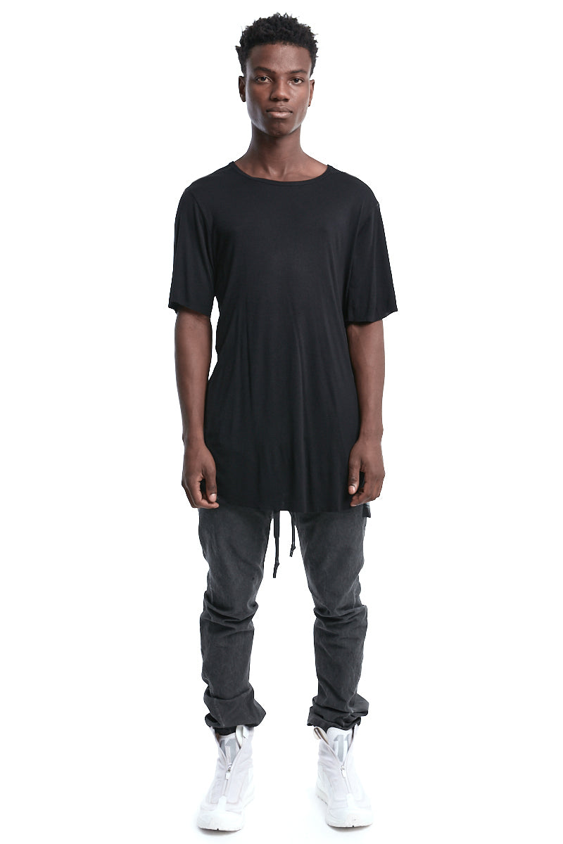 BLACK NOUVEAU CASHMERE BLEND TEE