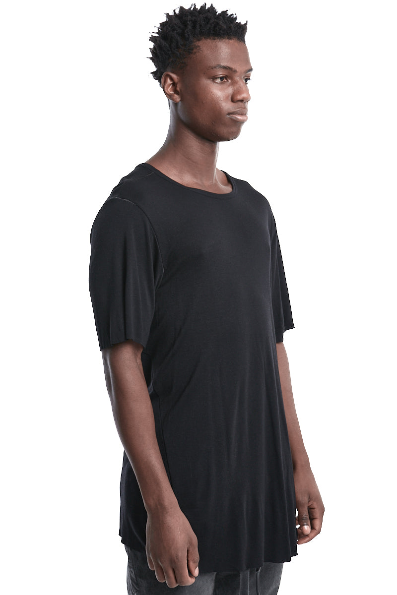 BLACK NOUVEAU CASHMERE BLEND TEE