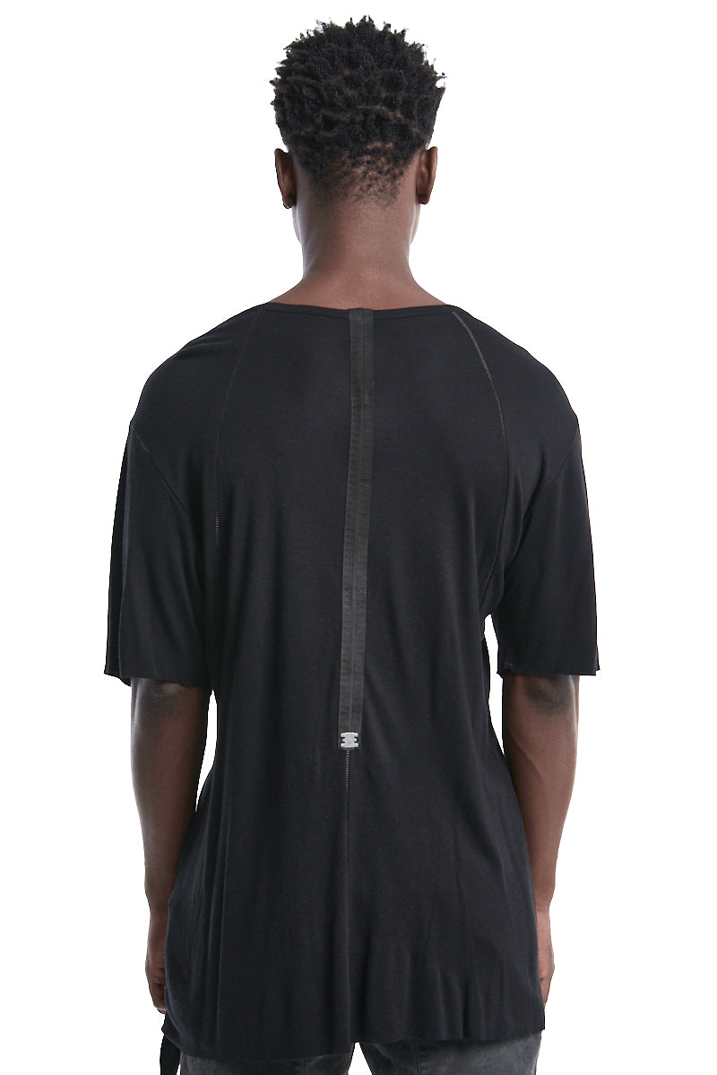 BLACK NOUVEAU CASHMERE BLEND TEE